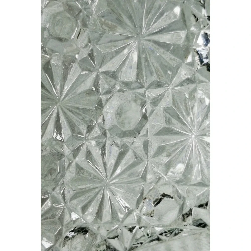 Vintage Avon 1970's Hostess Fancy Crystal Fan  Soapdish/Trinket Fragranced Soap